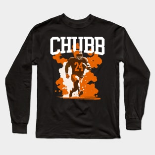 Nick Chubb Browns Long Sleeve T-Shirt